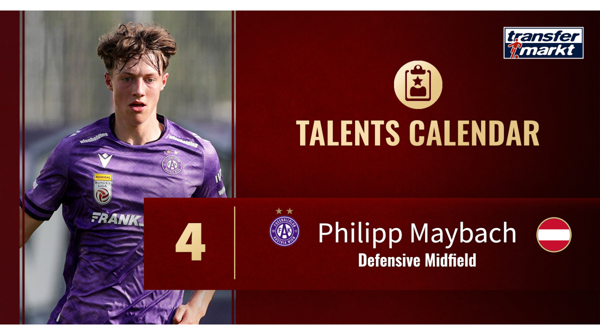 Philipp Maybach: Austria Vienna’s youngest ever player could be the next Sergio Busquets