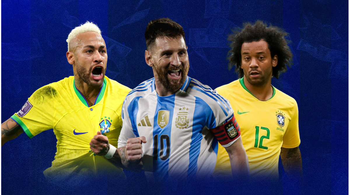 Argentina v Brazil – The most valuable XI ever for players from both South American nations