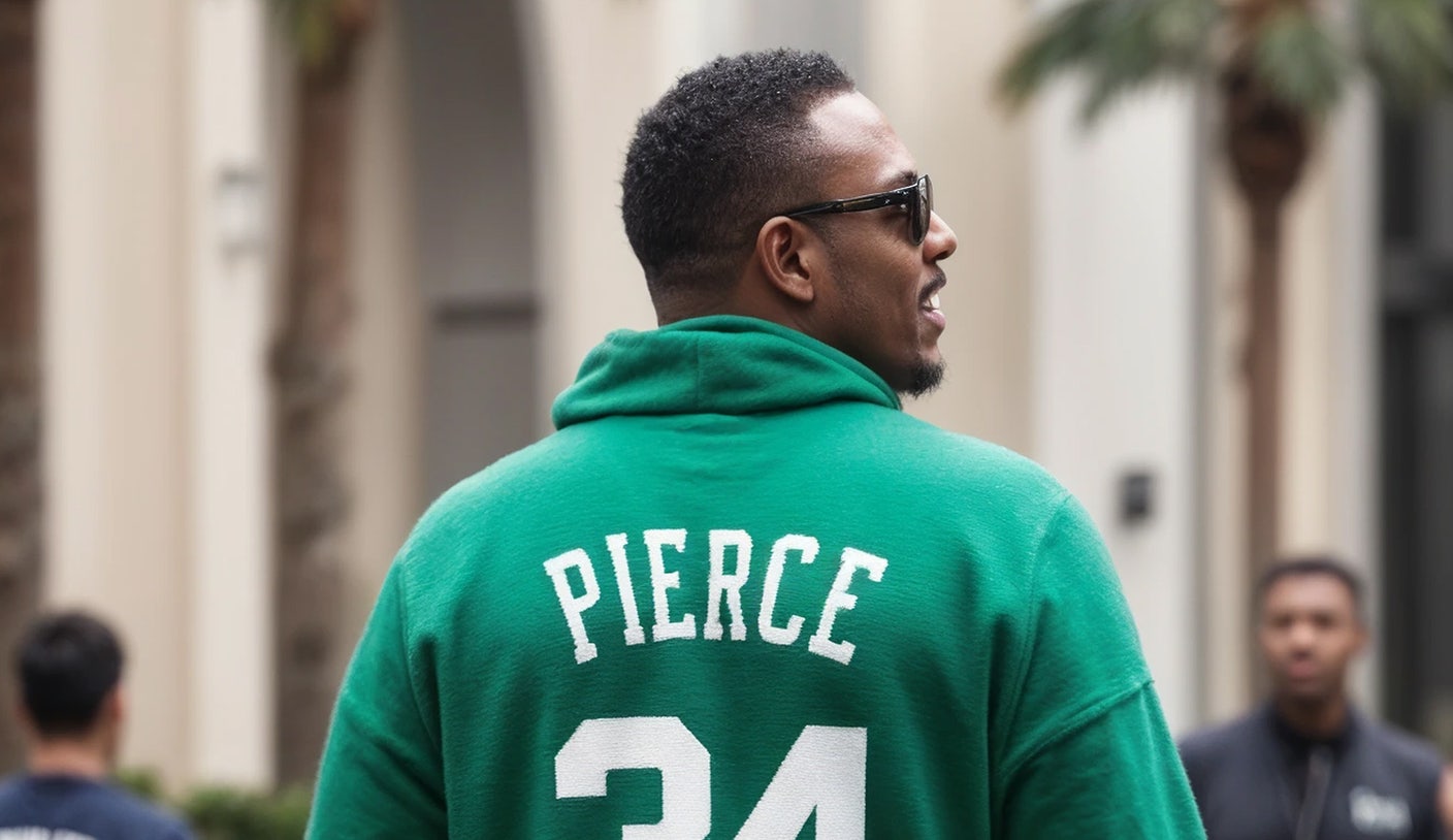 KG, Keyshawn and a dinosaur? Best moments from Paul Pierce’s 8-hour walk to work