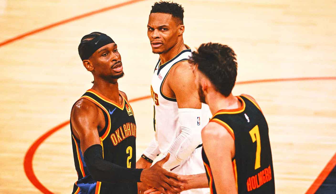 Thunder bounce back with record-setting win over Nuggets to tie series 1-1