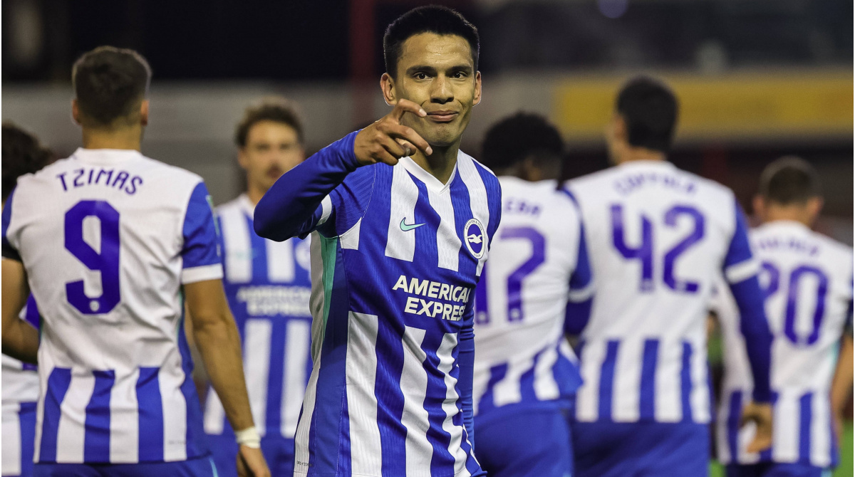 Four goals in the EFL Cup – Brighton’s Diego Gómez joins illustrious list
