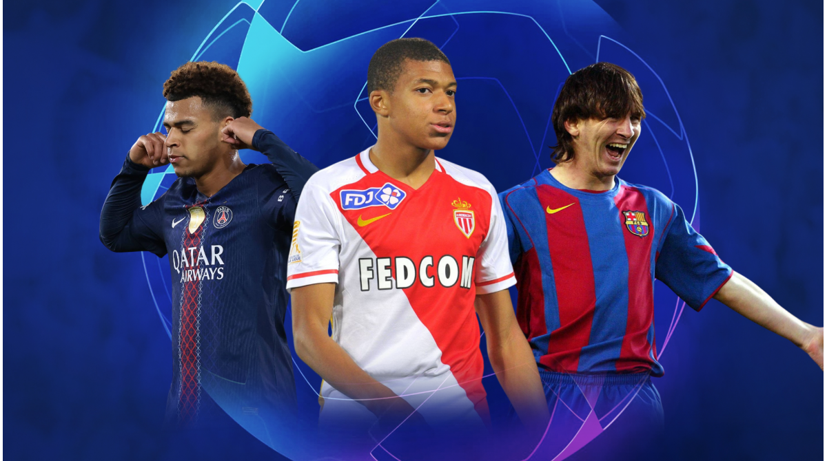 Kylian Mbappé, Désiré Doué, Lionel Messi & Co. – Players to score the most Champions League goals before turning 21