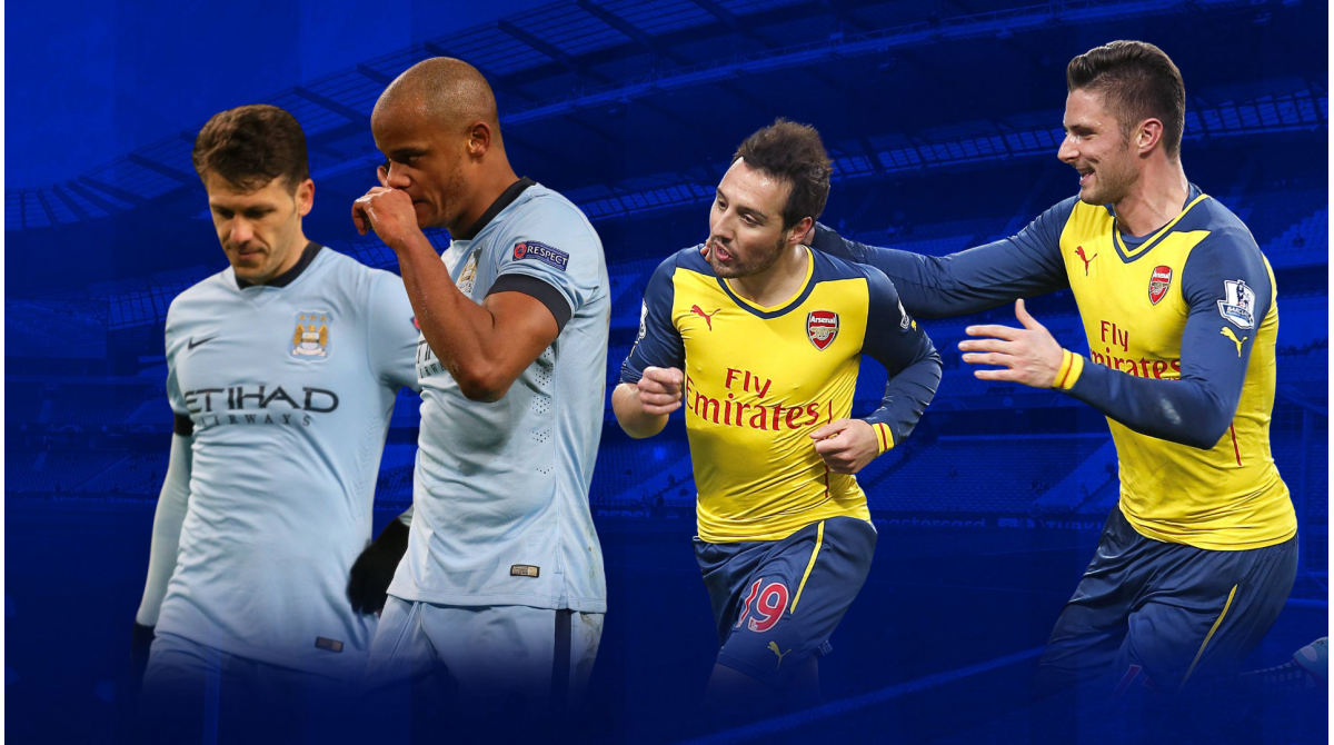 Both 2015 XIs revealed 11 years on from last Arsenal win at the Etihad