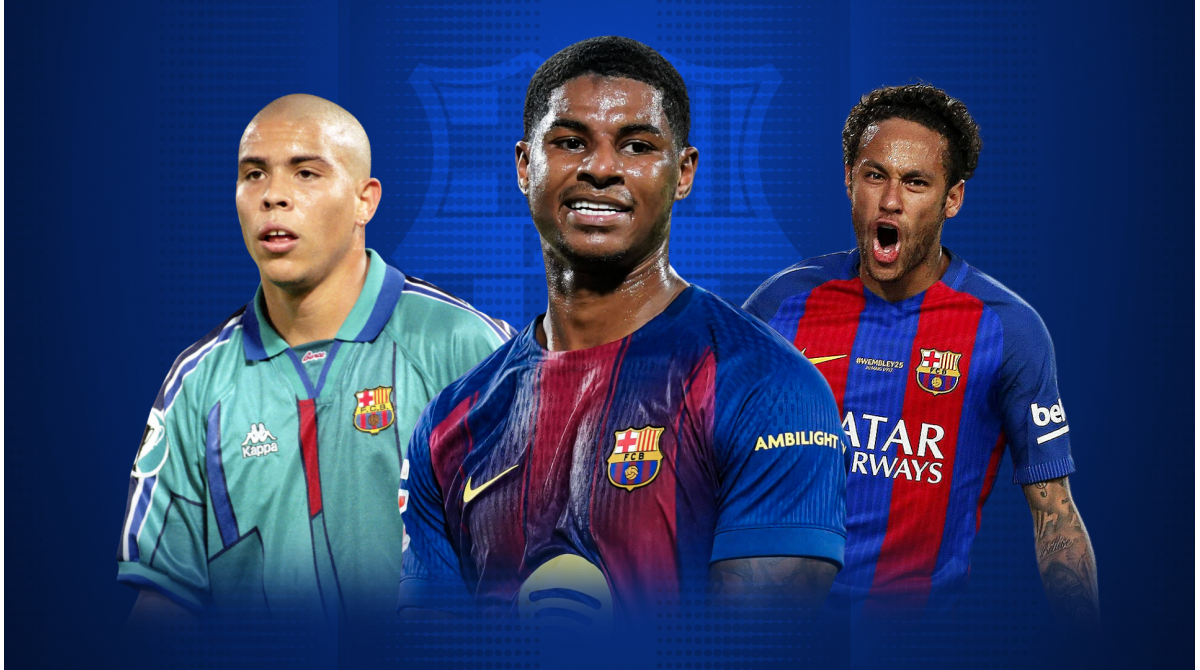 How Marcus Rashford’s Barcelona debut season compares to legends